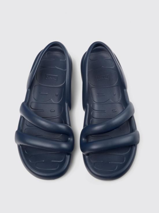 25FW 캠퍼 뮬/슬리퍼 K101079 002 KOBARAH FLAT WIDE 0 Blue - CAMPER