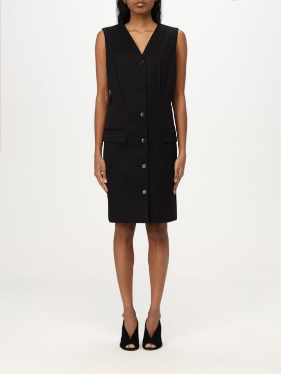 25FW 띠어리 롱 원피스 P0204606 001 Black