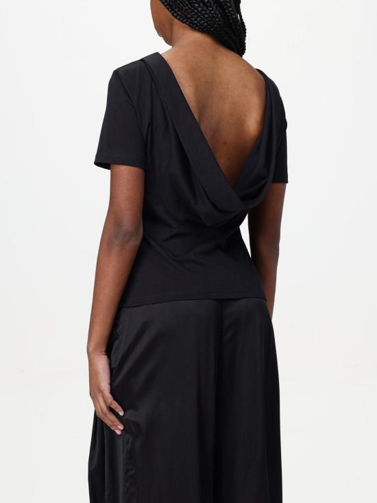 25SS 니나리찌 반팔 티셔츠 25PJTO029CO1094 U9000 Black - NINA RICCI