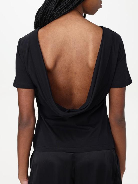 25SS 니나리찌 반팔 티셔츠 25PJTO029CO1094 U9000 Black - NINA RICCI