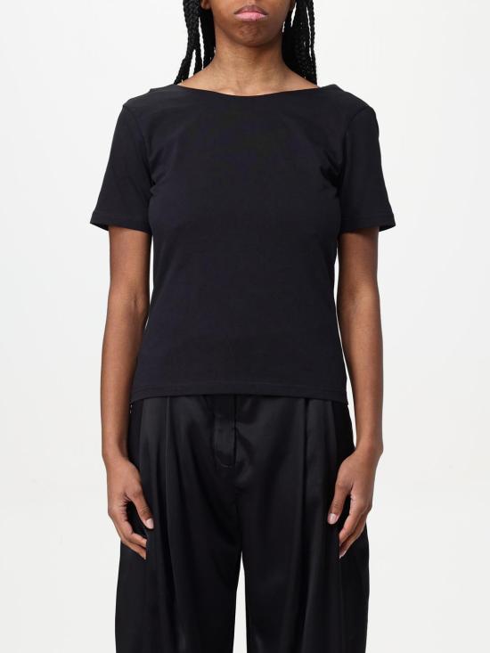 25SS 니나리찌 반팔 티셔츠 25PJTO029CO1094 U9000 Black