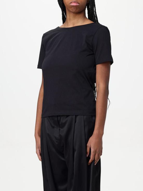 25SS 니나리찌 반팔 티셔츠 25PJTO029CO1094 U9000 Black - NINA RICCI