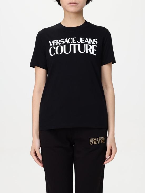 25SS 베르사체 반팔 티셔츠 78HAHE05CJ00E 899 Black