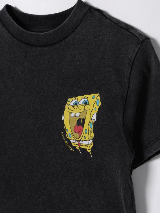 25SS [키즈] 스텔라 맥카트니 티셔츠 TW8S81Z0434 930 Black - STELLA MCCARTNEY