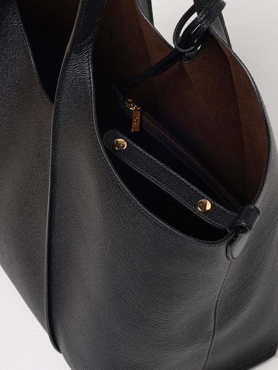 26SS 토즈 T 타임리스 스몰 쇼핑백 XBWTSBA0200Q8E B999 Black - TODS