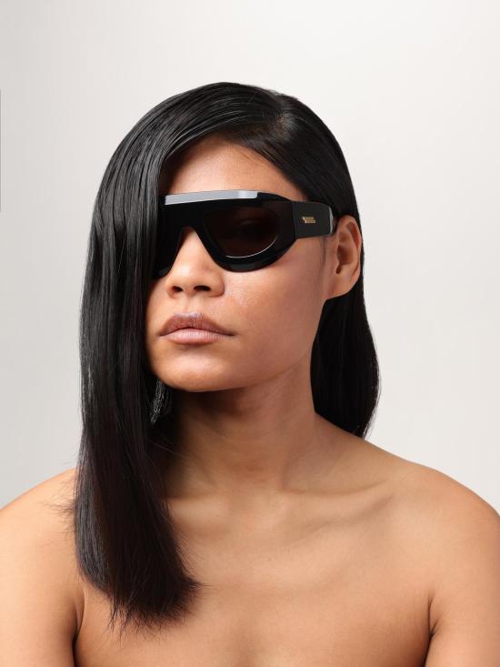 25FW 보테가베네타 선글라스 BV1358S 001 Black - BOTTEGA VENETA