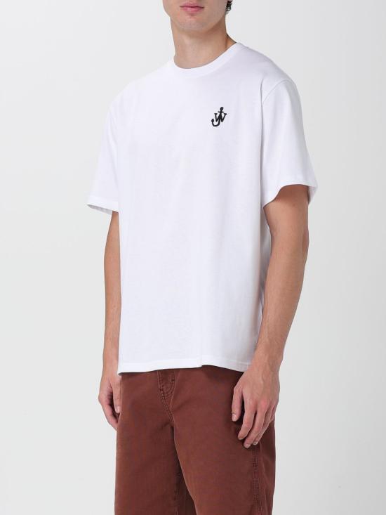25SS JW앤더슨 앵커 자수 티셔츠 JT0257PG1510 001 White - JW ANDERSON