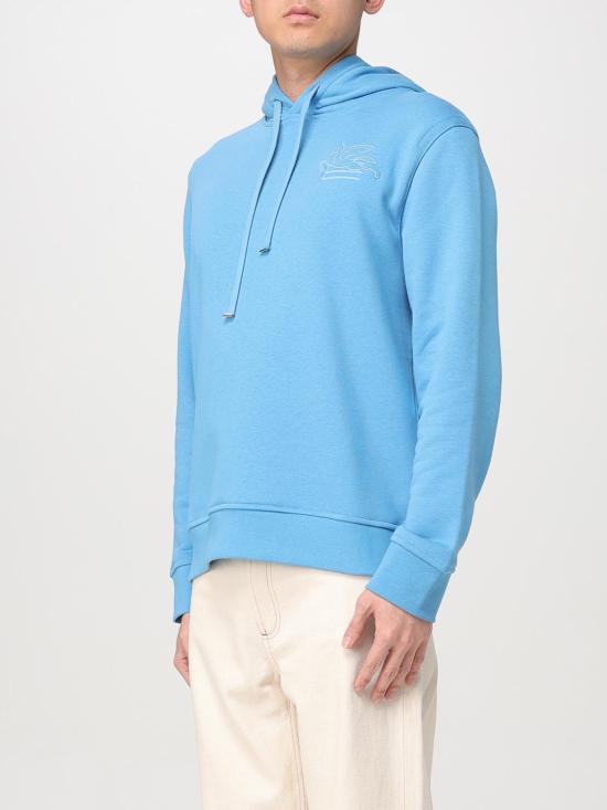 25SS 에트로 긴팔 티셔츠 MRMB0008AJ215 B3911 Gnawed Blue - ETRO