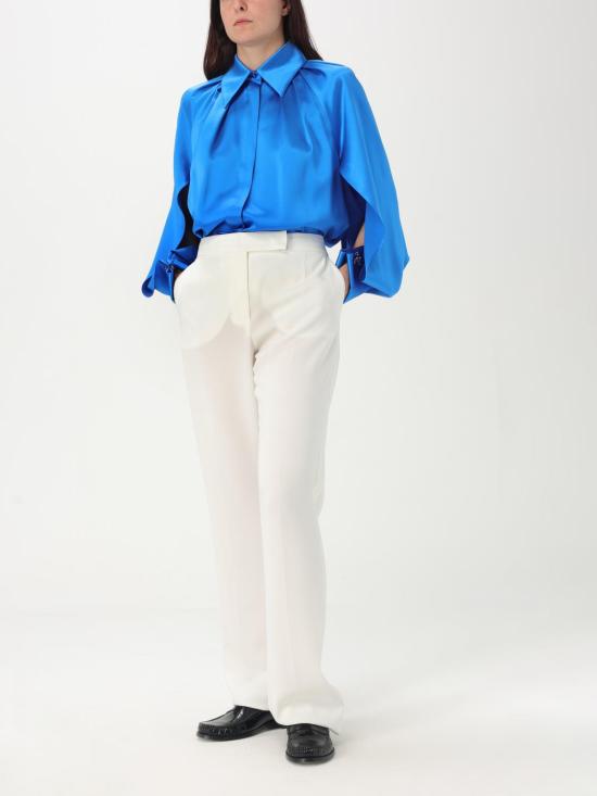 25FW 막스마라 스트레이트 팬츠 2511131024600 010 White - MAX MARA