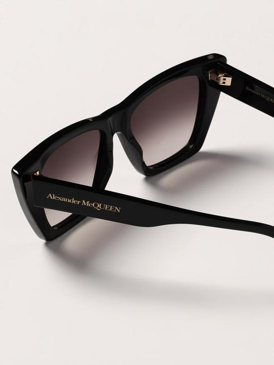 25FW 알렉산더 맥퀸 선글라스 AM0299S 001 Black - ALEXANDER MCQUEEN