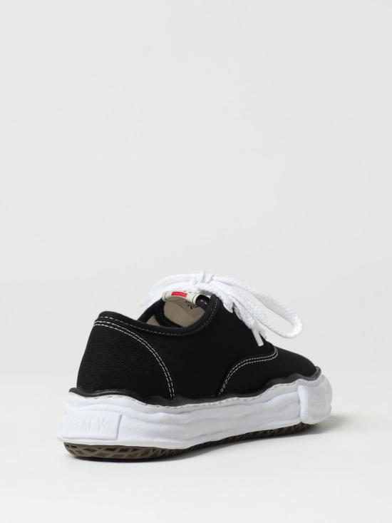 26SS 메종 미하라 야스히로 베이커 OG 솔 캔버스 로우 컷 A02FW704 Black - MAISON MIHARA YASUHIRO