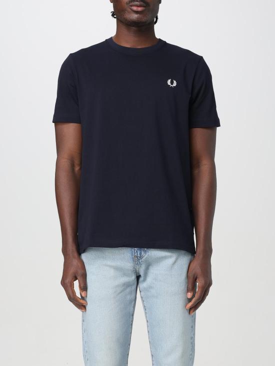 25SS 프레드페리 반팔 티셔츠 M1600 608 Blue 1
