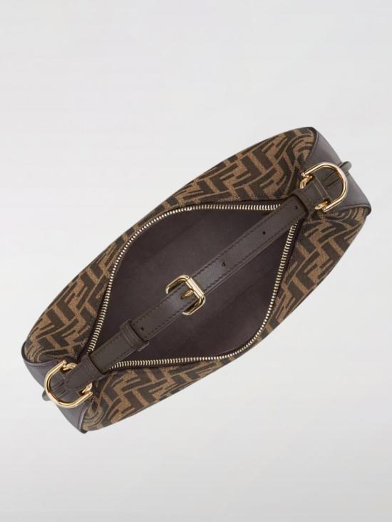 26SS 펜디 펜디그라피 스몰 패브릭 호보백 8BR798ALP3 F1I02 Brown - FENDI