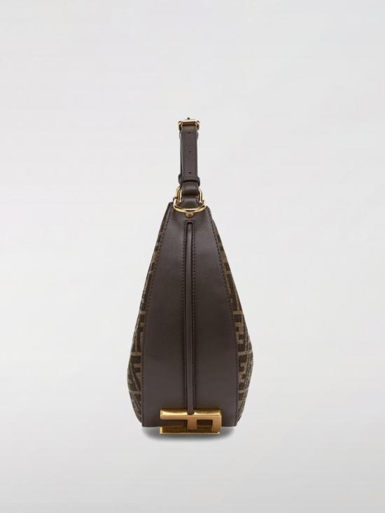 26SS 펜디 펜디그라피 스몰 패브릭 호보백 8BR798ALP3 F1I02 Brown - FENDI