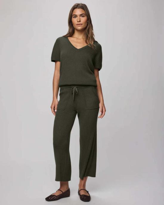  스플렌디드 크롭 팬츠 화려한 조지 리브 팬츠 - SPLENDID