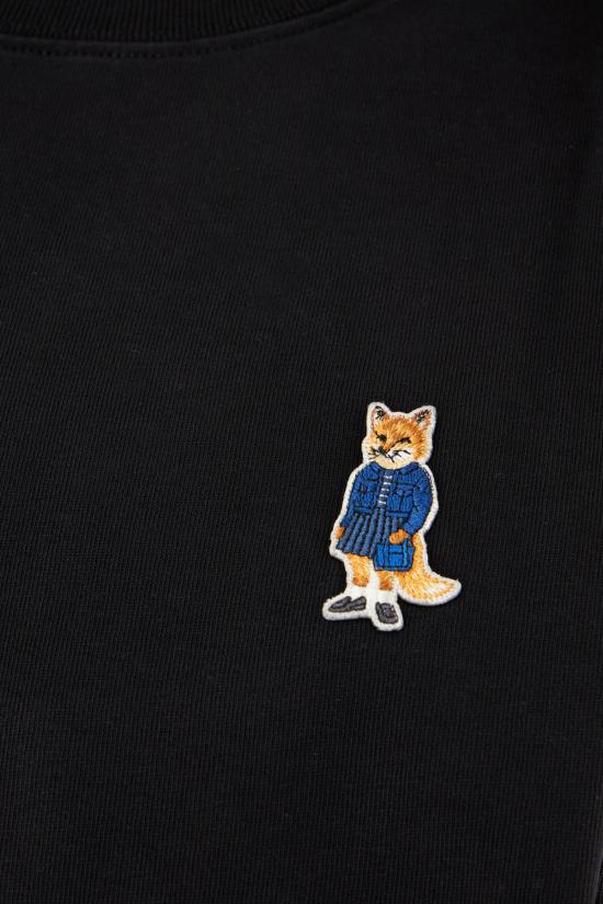 25FW 메종키츠네 드레스드 폭스 컴포트 티셔츠 PW00121KJ0119 P199 BLACK - MAISON KITSUNE