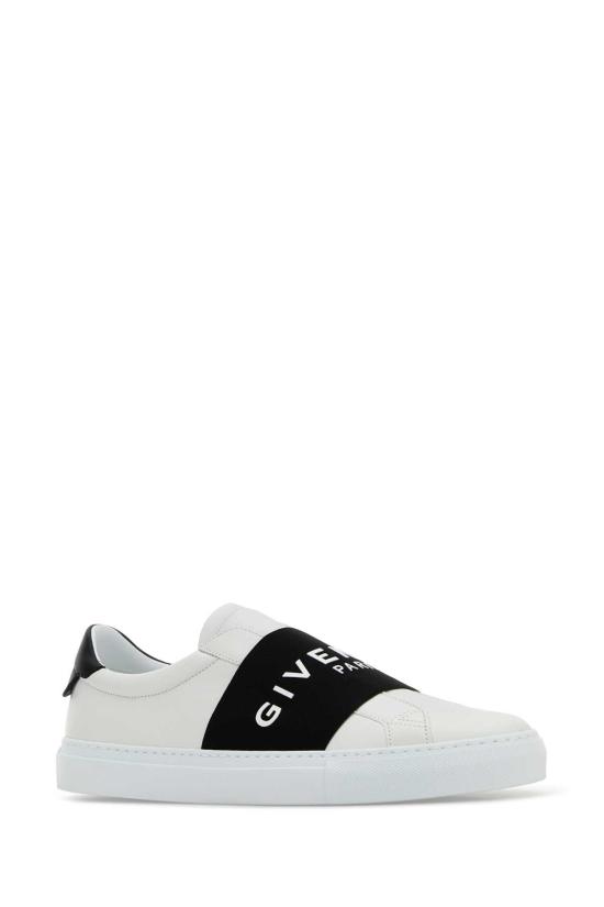 26FW 지방시 엘라스틱 밴드 어반 스트리트 레더 스니커즈 BH00AXH1W4 116 BLACKWHITE - GIVENCHY