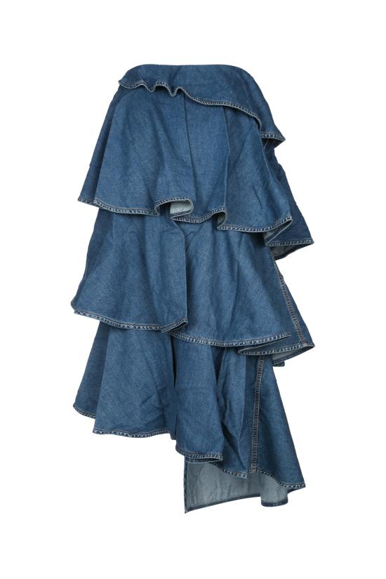 25FW 알라이아 데님 스커트 AA9J2358D004B 505 BLEUMINERAL - ALAIA