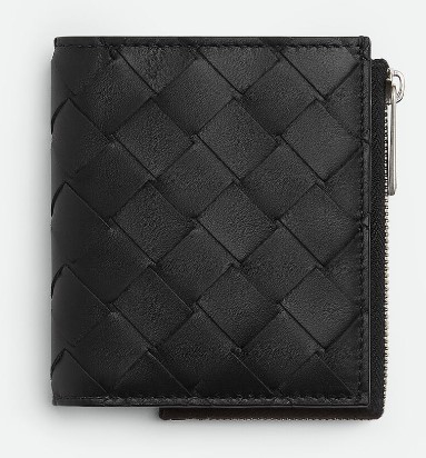 25FW 보테가베네타 반지갑 775546VCPQ4 8803 BLACK SILVER