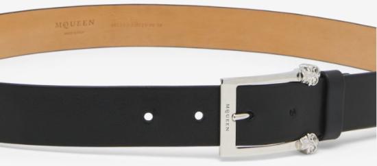 25FW 알렉산더 맥퀸 벨트 8154351HBEE 1000 BLACK - ALEXANDER MCQUEEN