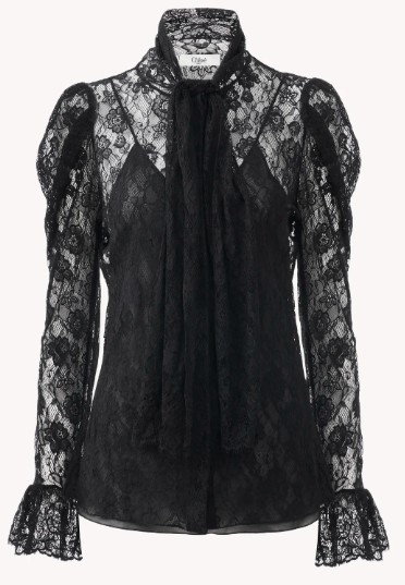 25FW 끌로에 셔츠 CH25AHT57328 001 BLACK