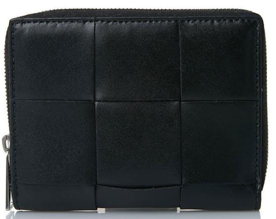 25FW 보테가베네타 반지갑 649596VBWD2 8803 BLACK SILVVER