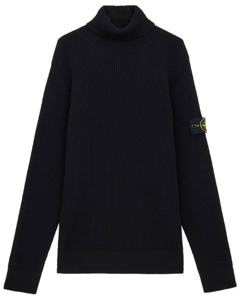 25FW 스톤 아일랜드 5100052 풀 립 RWS 울 터틀넥 스웨터  K2S155100052S00C2 V0029 BLACK