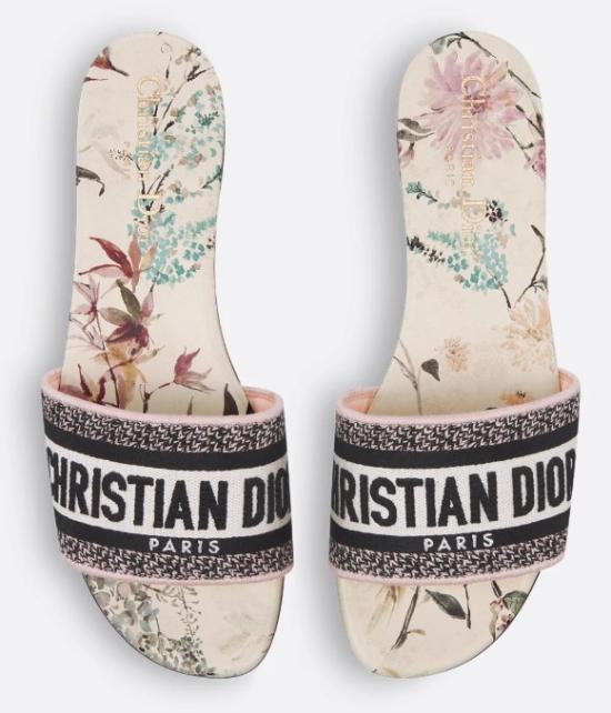 25FW 디올 뮬/슬리퍼 KCQ209FED 58U NUDEWHIT - DIOR