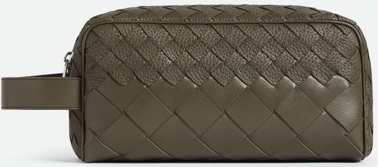 25FW 보테가베네타 인트레치아토 트래블 파우치  729295V5UH0 3227 CYPRESSSILVER