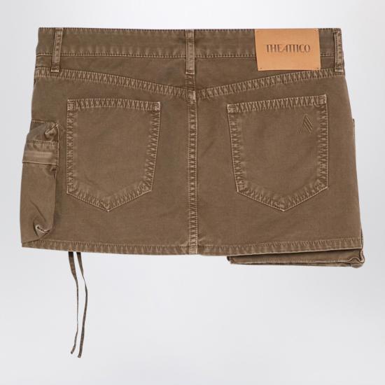  디 아티코 데님 스커트 247WCS136C093 Brown - THE ATTICO
