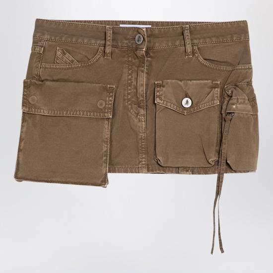  디 아티코 데님 스커트 247WCS136C093 Brown