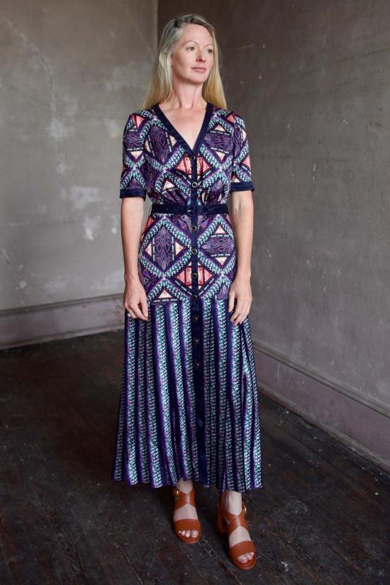  살로니 롱 원피스 리 셔츠 드레스