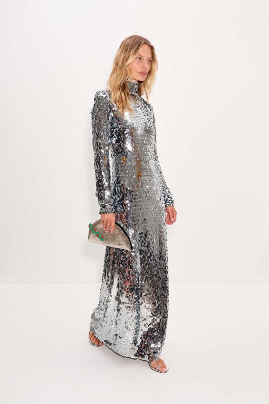  사이먼밀러 롱 원피스 Simon Miller Sculpty Sequin Dress Satellite Silver - SIMONMILLER