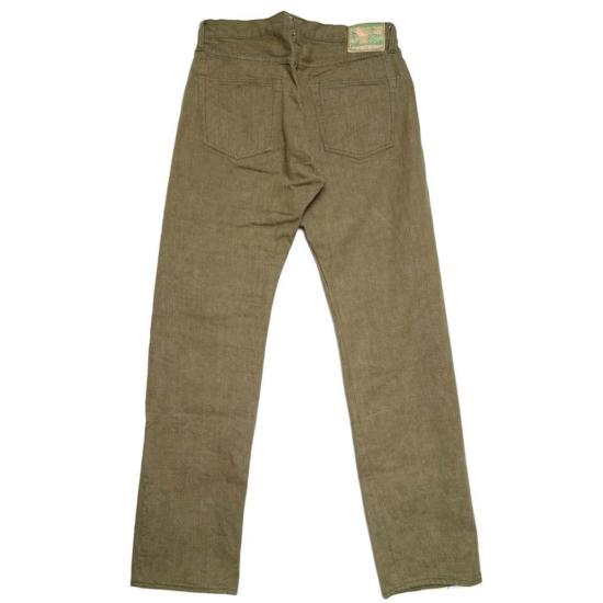  사무라이 진스 데님 팬츠 사무라이 진 S0150 Gnx "Uguisu" 17oz 셀비지 데님 레귤러 스트레이트 핏 - SAMURAI JEANS