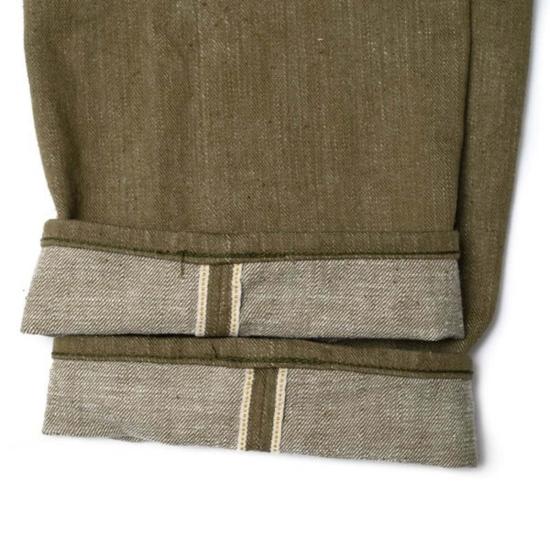  사무라이 진스 데님 팬츠 사무라이 진 S0150 Gnx "Uguisu" 17oz 셀비지 데님 레귤러 스트레이트 핏 - SAMURAI JEANS