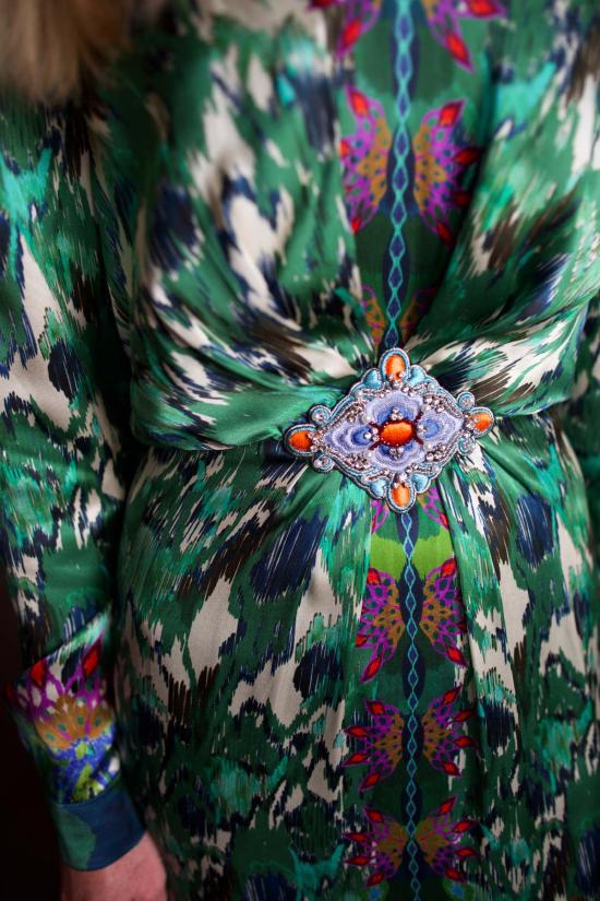  살로니 롱 원피스 마야 드레스 - SALONI