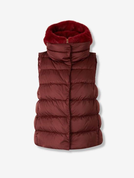 25FW 에르노 새틴 & 레이디 얼터너티브 퍼 베스트  PI002125D12170Z 6705BORDEAUX RED