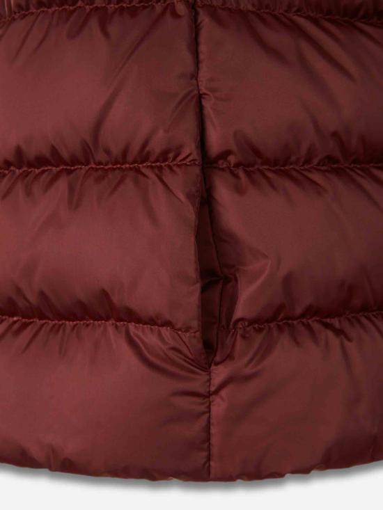 25FW 에르노 새틴 & 레이디 얼터너티브 퍼 베스트  PI002125D12170Z 6705BORDEAUX RED - HERNO