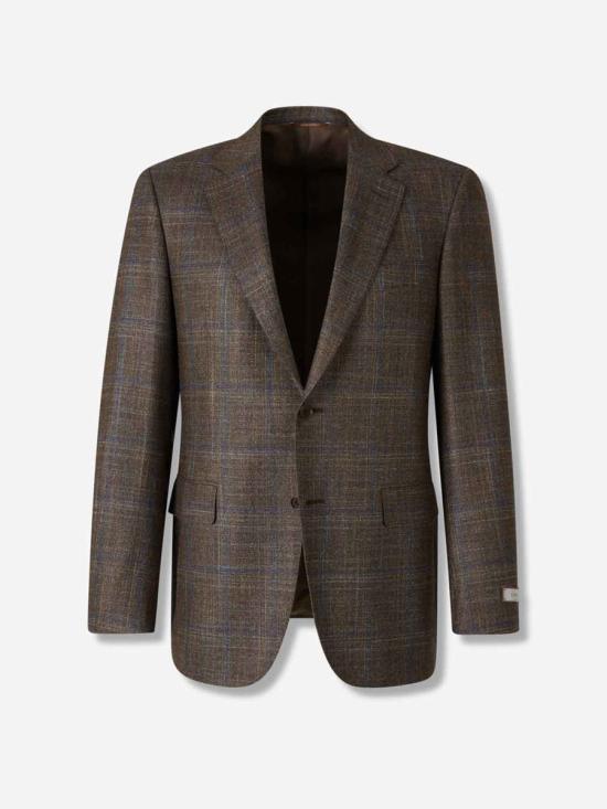 25FW 카날리 수트 자켓 L12280 503MARRON CUADRO AZUL BROWN