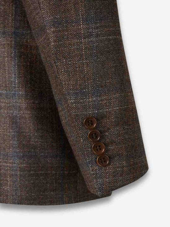 25FW 카날리 수트 자켓 L12280 503MARRON CUADRO AZUL BROWN - CANALI