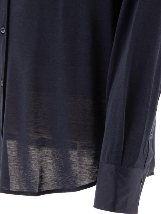 25FW 브루넬로 쿠치넬리 긴팔 셔츠 MH8366686C6134 BLUE - BRUNELLO CUCINELLI