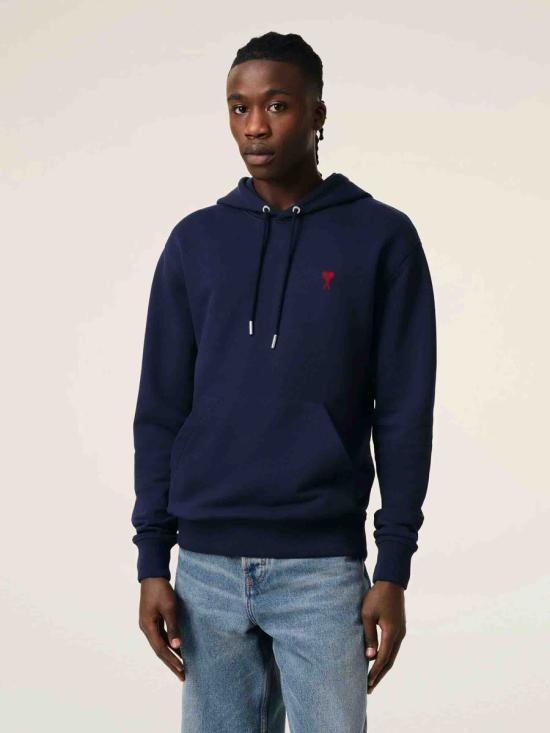 25FW 아미 스웨터 BFUSW235 730 430NIGHT BLUE NAVY BLUE - AMI