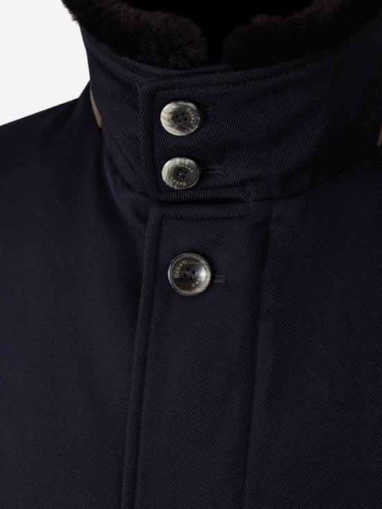 25FW 에르노 사선 울 카코트 IM000369U33186 9200Blue NAVY BLUE - HERNO