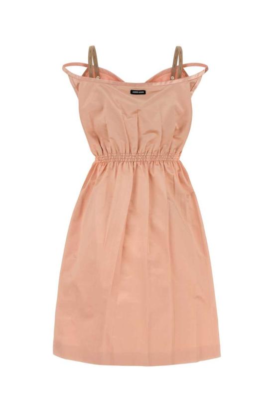 25FW 미우미우 숏 원피스 MF6040SOOO18BE F0924 PINK - MIU MIU