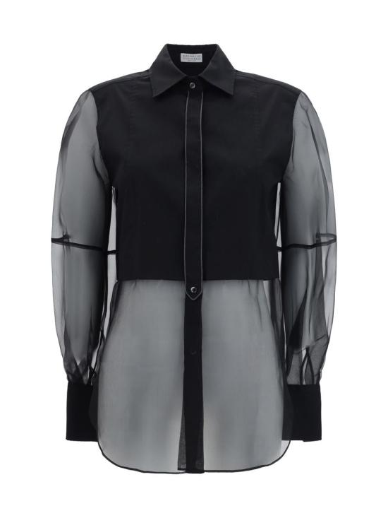 25FW 브루넬로 쿠치넬리 셔츠 M0091MQ406 C101 Black