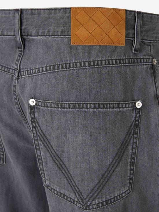 25FW 보테가베네타 데님 팬츠 813511V5SO0 1003WASHED BALCK ANTRACITE GREY - BOTTEGA VENETA