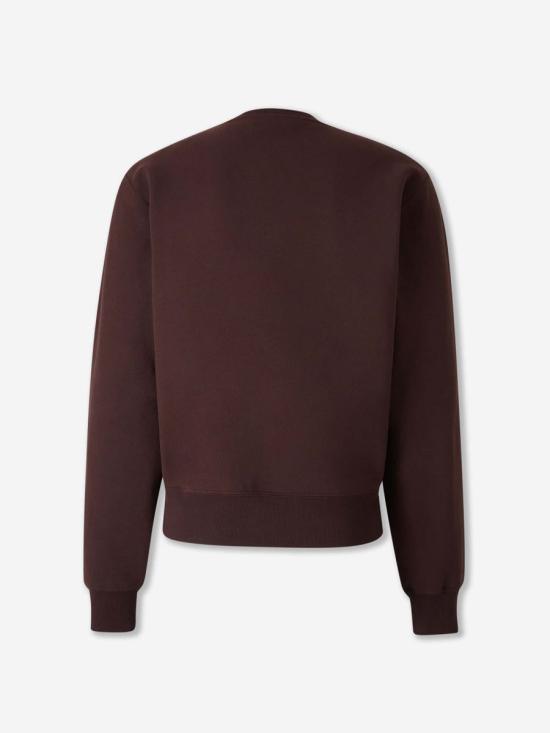 25FW 생로랑 CASSANDRE, 캐산드르 크루넥 스웨트셔츠 820127Y365W 5053PRUNE BROWN - SAINT LAURENT