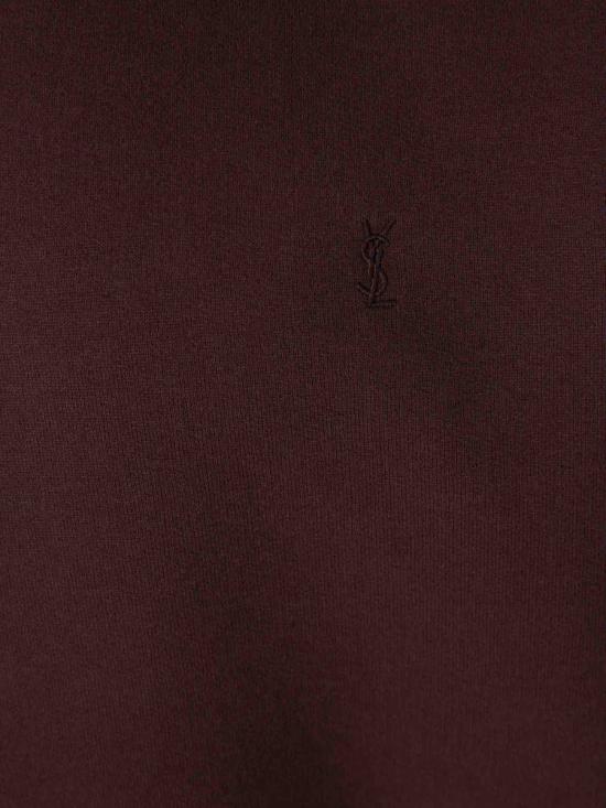 25FW 생로랑 CASSANDRE, 캐산드르 크루넥 스웨트셔츠 820127Y365W 5053PRUNE BROWN - SAINT LAURENT