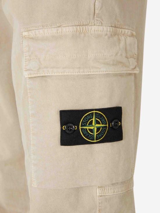 25FW 스톤 아일랜드 스트레치 코튼 올드 이펙트 레귤러 테일러드 핏 카고팬츠 K2S153100033S00L1 V019ADESERT Brown - STONE ISLAND