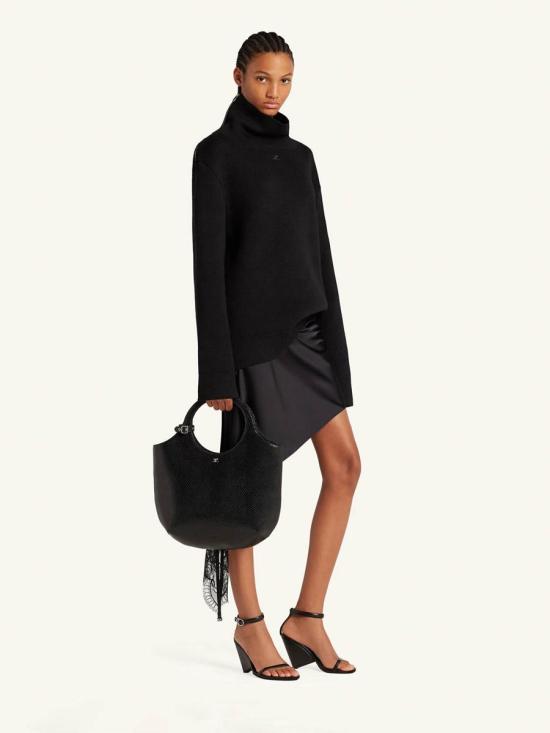 25FW 쿠레쥬 토트백 325GSA116CV0045 9999BLACK Black - COURREGES